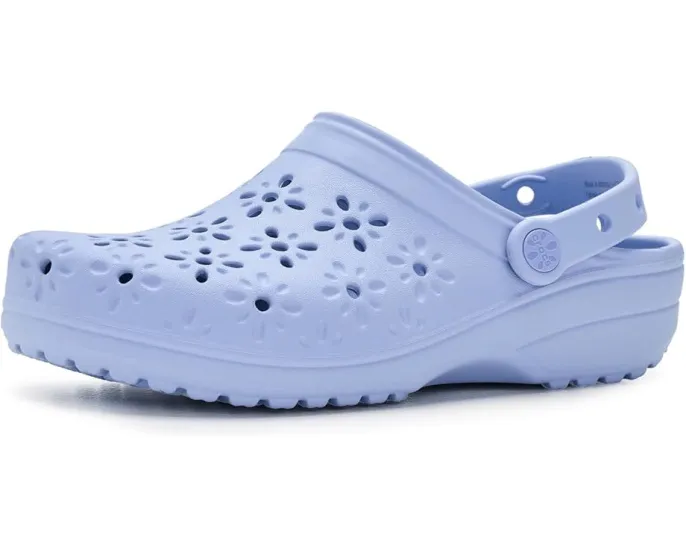 Классические сабо Crocs с ажурным цветочным дизайном и вентиляционными отверстиями