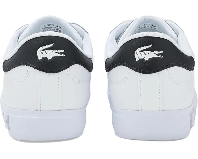 Кроссовки Lacoste Powercourt из кожи с вышитым крокодилом