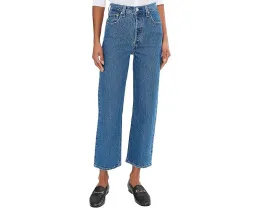 Джинсы Levi's Premium Ribcage Straight Ankle с высокой посадкой и прямыми штанинами