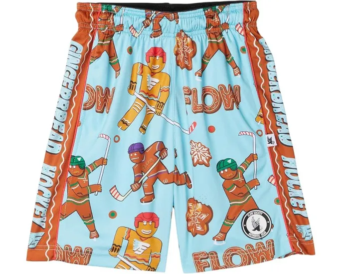 Шорты для хоккея Gingerbread Hockey с эмблемами лакросса