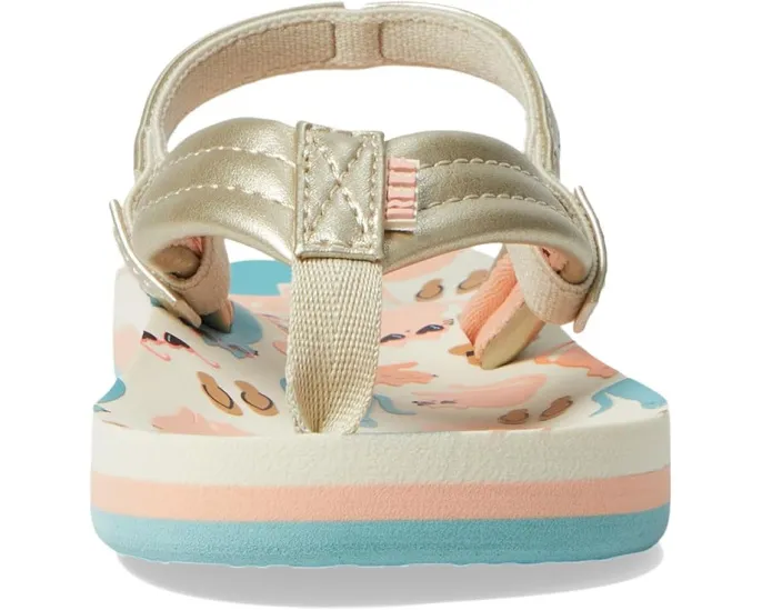 Детские сланцы Reef Little Ahi с мягкими ремешками и стелькой из ЭВА