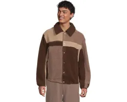 Куртка UGG Lachlan Uggfluff из плюшевого флиса с цветными блоками