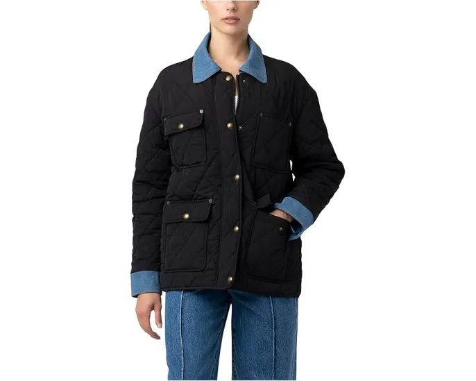 Стеганая куртка Blank NYC с джинсовыми деталями