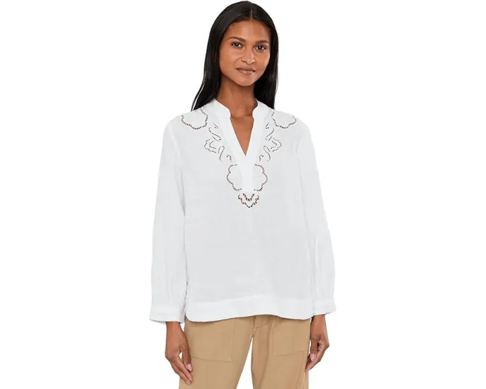 Топ Tommy Bahama Floral Eyelet Coastalina с рукавом 3/4