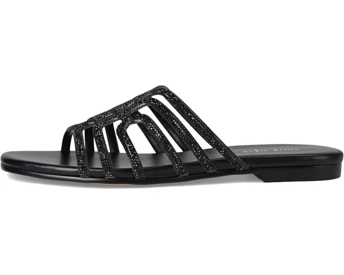 Плоские сандалии Nine West Timy с квадратным носком и украшениями