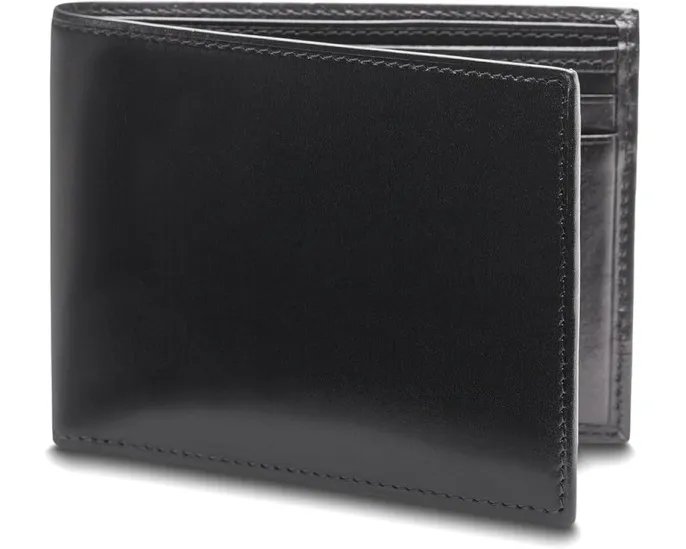 Bosca деловой кошелек с окошком для ID из состаренной кожи