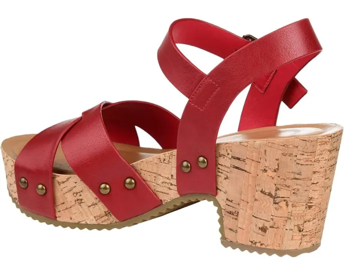 Journee Collection Сандалии Valentina на платформе с комфортной пеной Comfort Foam™