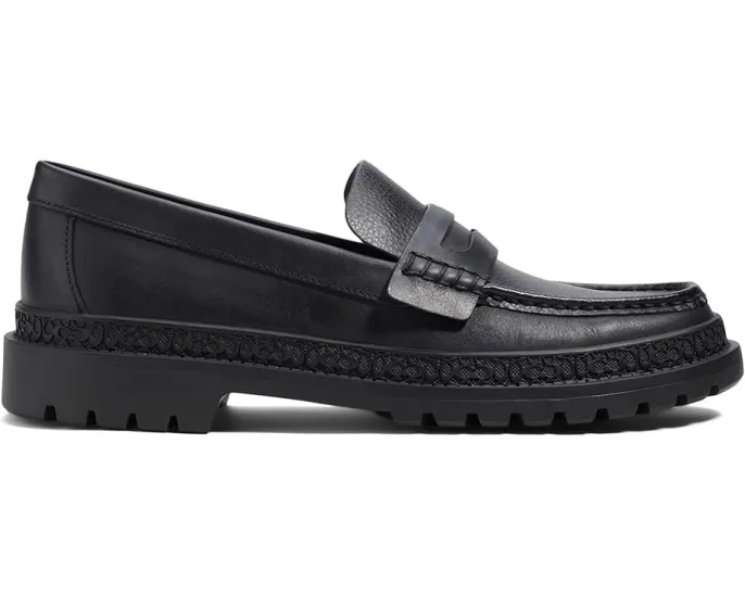 Лоферы Cooper из кожи со стопкой каблука от COACH