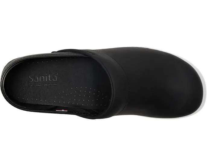 Рабочие сабо Sanita Professional из промасленной нубуковой кожи