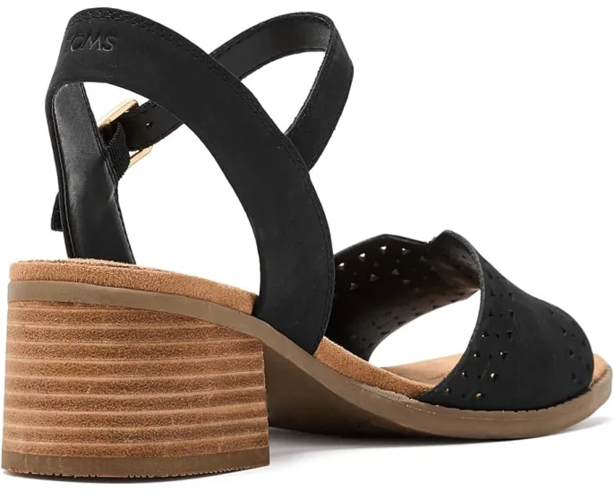 Сандалии TOMS Eloise на каблуке с квадратным носком и стопкой кожи