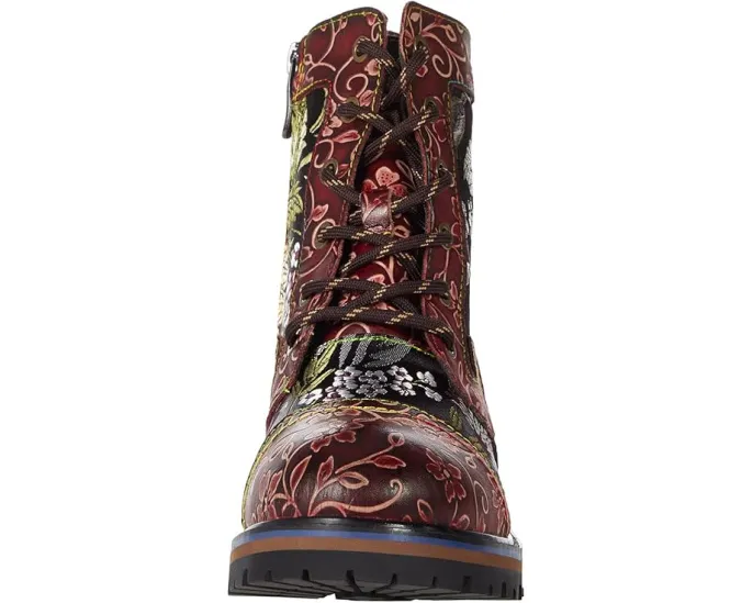 Ботильоны L'Artiste by Spring Step Fantastic с вышивкой и цветочным тиснением