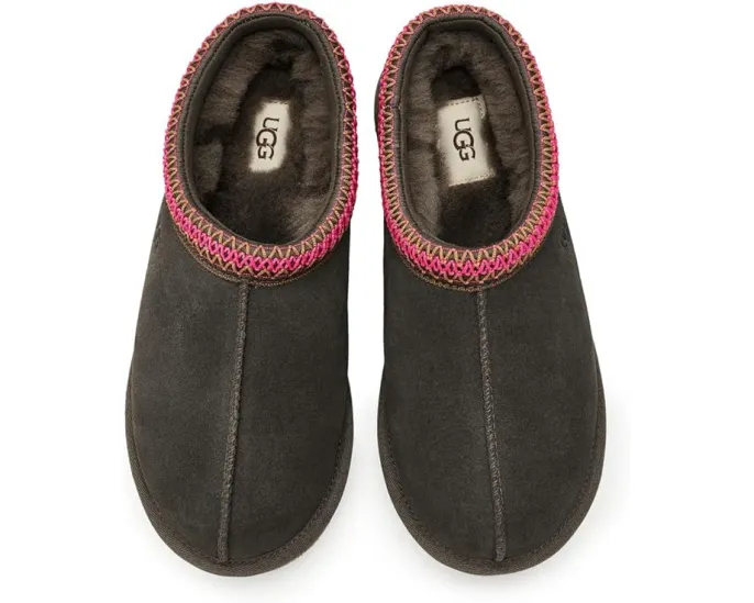 Тапочки UGG Tasman II с оплеткой UGGbraid и овчиной