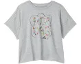 Футболка adidas Kids с принтом и свободным кроем Drop Shoulder из мягкой ткани