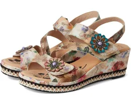 Сандалии L'Artiste by Spring Step Blissful с тиснением и клиновидным каблуком