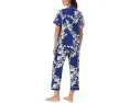 Пижамный комплект Bedhead PJs с коротким рукавом и укороченными брюками из хлопка и спандекса