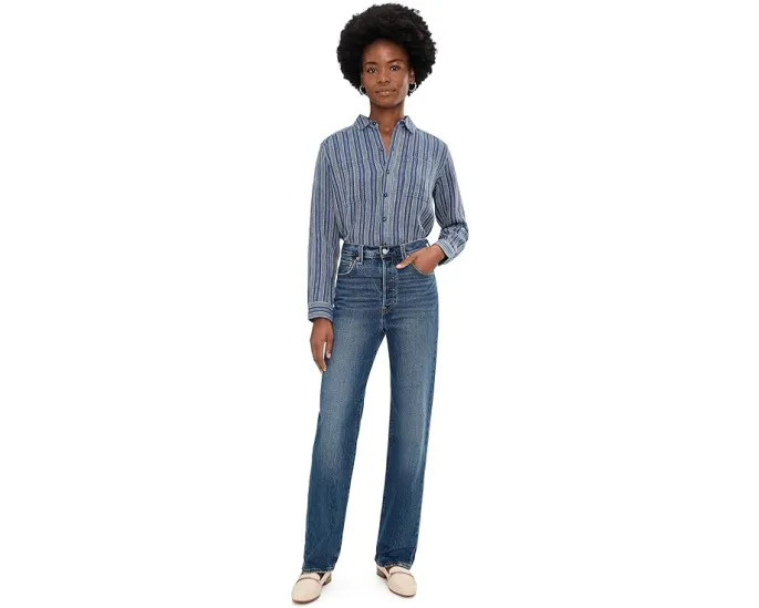 Рубашка Tate Double Weave Long Sleeve с цветочным принтом из конопли и хлопка Toad&Co