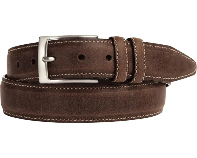 Ремень Johnston & Murphy New Distressed с контрастной строчкой