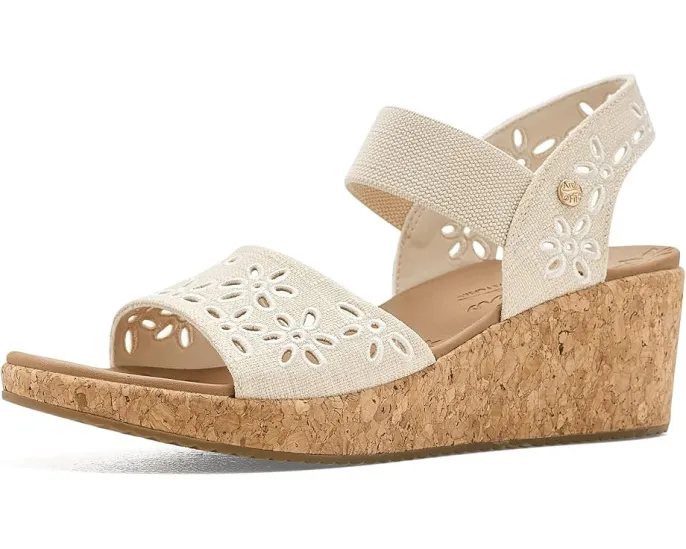 Сандалии SKECHERS Arch Fit Beverlee 2.0 Beach Bliss с цветочным принтом и технологией поддержки свода стопы