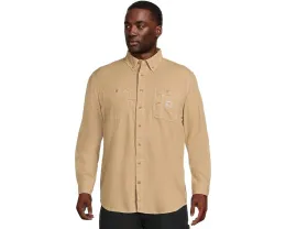 Carhartt огнестойкая легкая рубашка Force Original Fit с длинным рукавом на пуговицах для высоких и полных