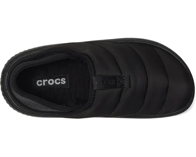 Crocs Classic Puff Moc детские утепленные клоги с искусственным мехом