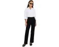 Брюки Eileen Fisher Petite длинные из стрейч-крепа с защипами