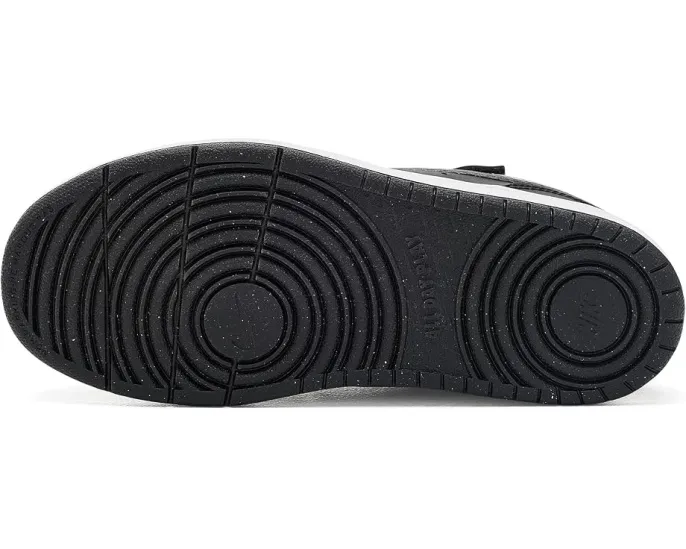 Кроссовки Nike Court Borough Low Fade для детей Black и Illusion Green