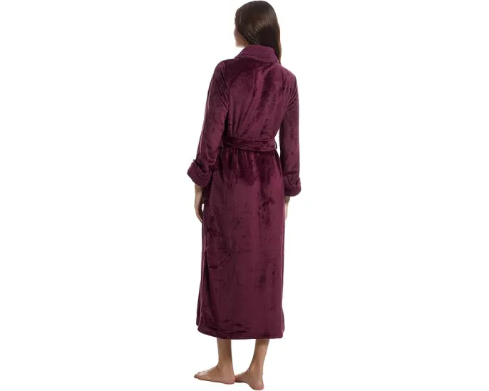 Халат Natori Plush Sherpa 52 дюйма с отделкой из искусственного меха