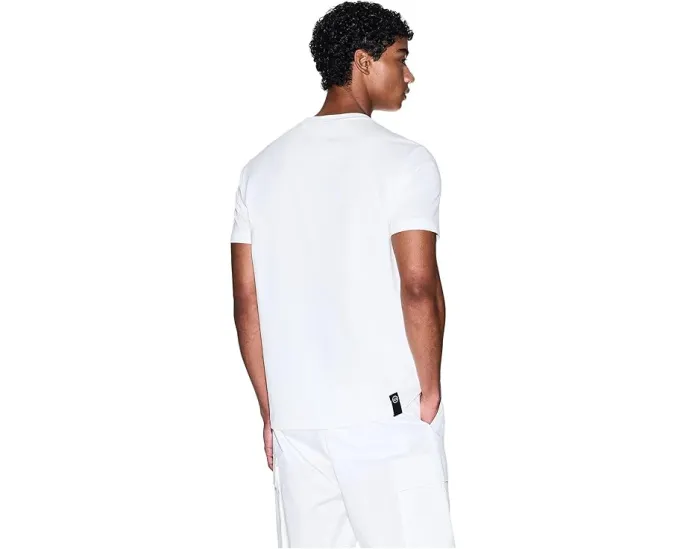 Футболка Armani Exchange с круглым логотипом на груди из хлопка