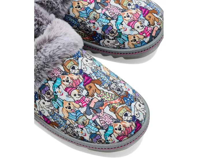 Тапочки BOBS from SKECHERS Cozy Kiss с принтом собак