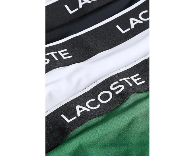 3 пары трусов Lacoste из микрофибры с жаккардовым поясом