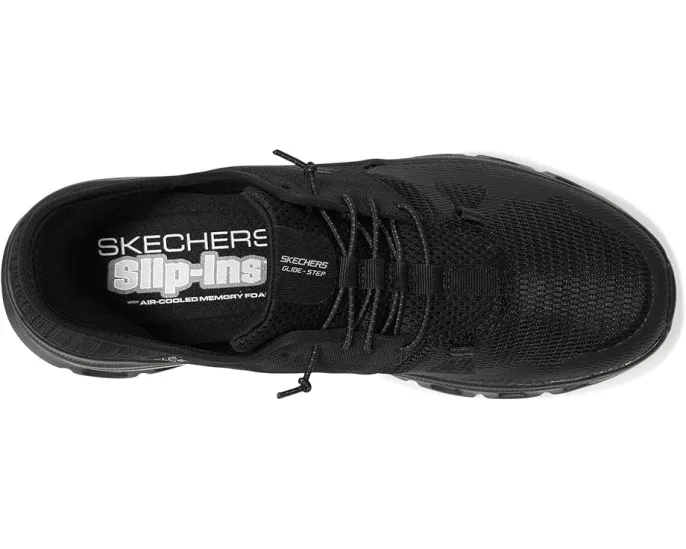 Кроссовки Skechers Glide-Step Pro Hands Free Slip-In с геометрической подошвой и вставкой Air-Cooled Memory Foam
