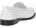 Лоферы Tory Burch Classic Stud с металлическими шипами облачно серебристые