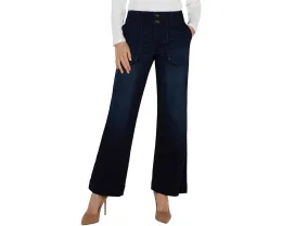 Джинсы Liverpool Los Angeles с накладными карманами средней посадки и расклешенным силуэтом