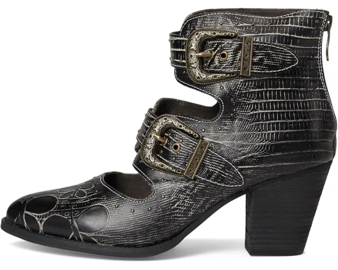 Ботильоны L'Artiste by Spring Step Notched-nature с тиснеными бабочками и пряжками