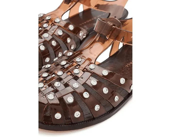 Сандалии Rhys из блестящего желе с кристаллами Loeffler Randall