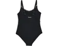 Цельный купальник с драпировкой и вырезом для детей от abercrombie kids