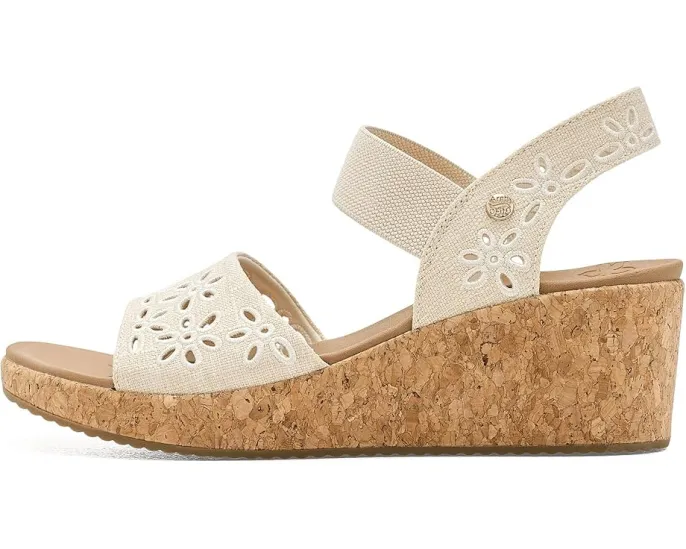 Сандалии SKECHERS Arch Fit Beverlee 2.0 Beach Bliss с цветочным принтом и технологией поддержки свода стопы