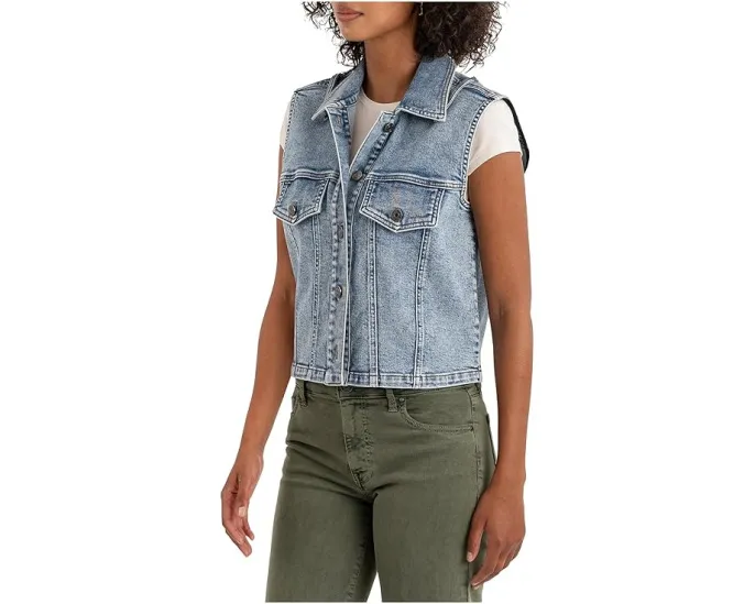 Жилет KUT from the Kloth Frankie на пуговицах с клапанами