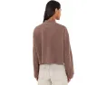 Пуловер Free People We The Free Celeste с четвертью молнии черный