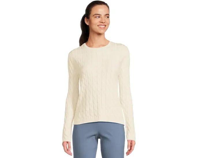 Свитер Elliott Lauren Able Cable с длинными рукавами и воротником-гольф