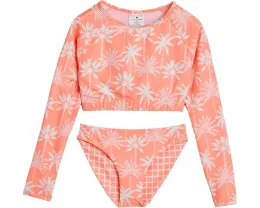 Snapper Rock Kids Комплект рашгарда Cali Palms из переработанного материала с длинным рукавом