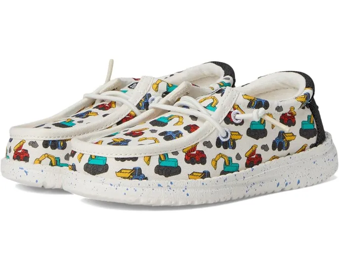 Детские кеды Hey Dude Wally Trucks для малышей с память формы и верхом из хлопка