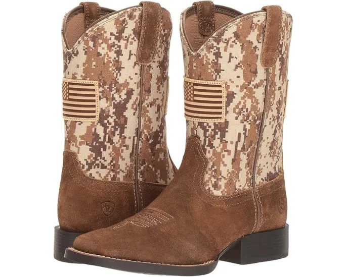 Ковбойские сапоги Patriot Antique для детей в камуфляже Ariat