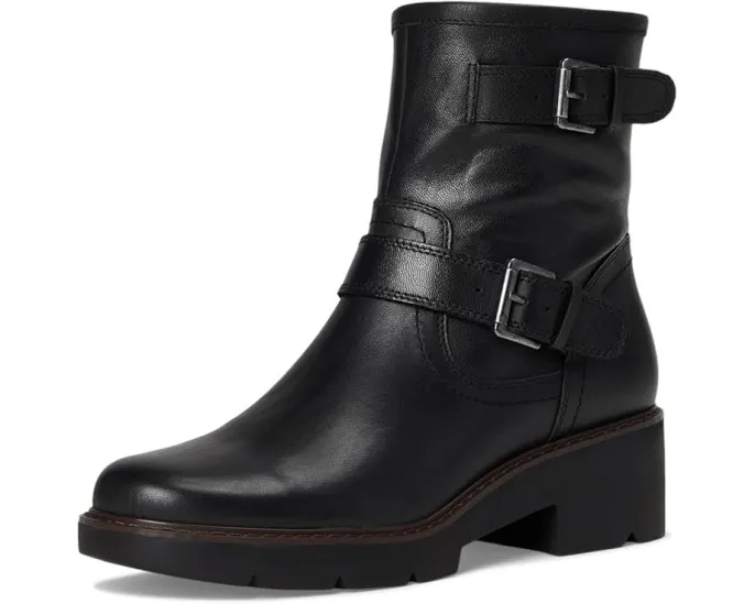 Кожаные мото-ботинки Lucky Brand Migyn с двойной пряжкой