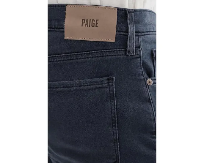 Джинсы Paige Federal Slim Straight из ткани Transcend в серо-голубом оттенке
