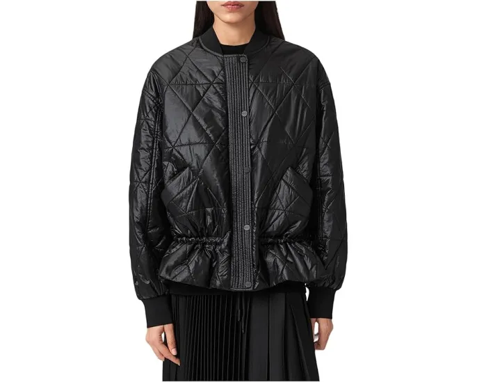 Бомбер Alii от AllSaints с застежкой на молнии и пуговицах