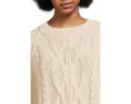 Свитер Free People Frankie Cable с рельефным узором и округлым вырезом