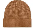 Шапка UGG Waffle Cuff Hat с вафельной вязкой и кожаным логотипом