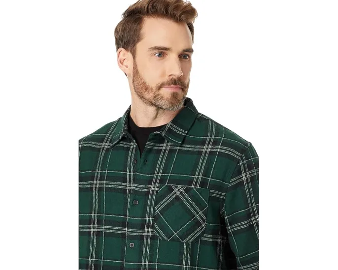 Фланелевая рубашка Oakley Podium Plaid с длинным рукавом и накладными карманами