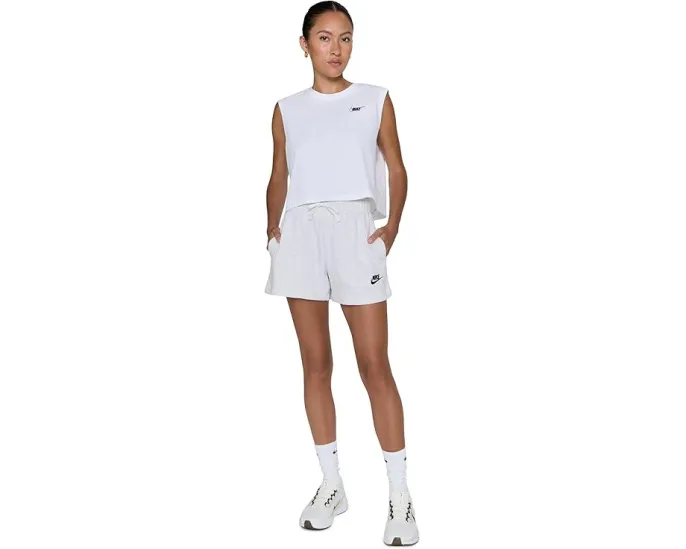 Шорты Nike Sportswear Club Fleece миди-райз с мягким флисом